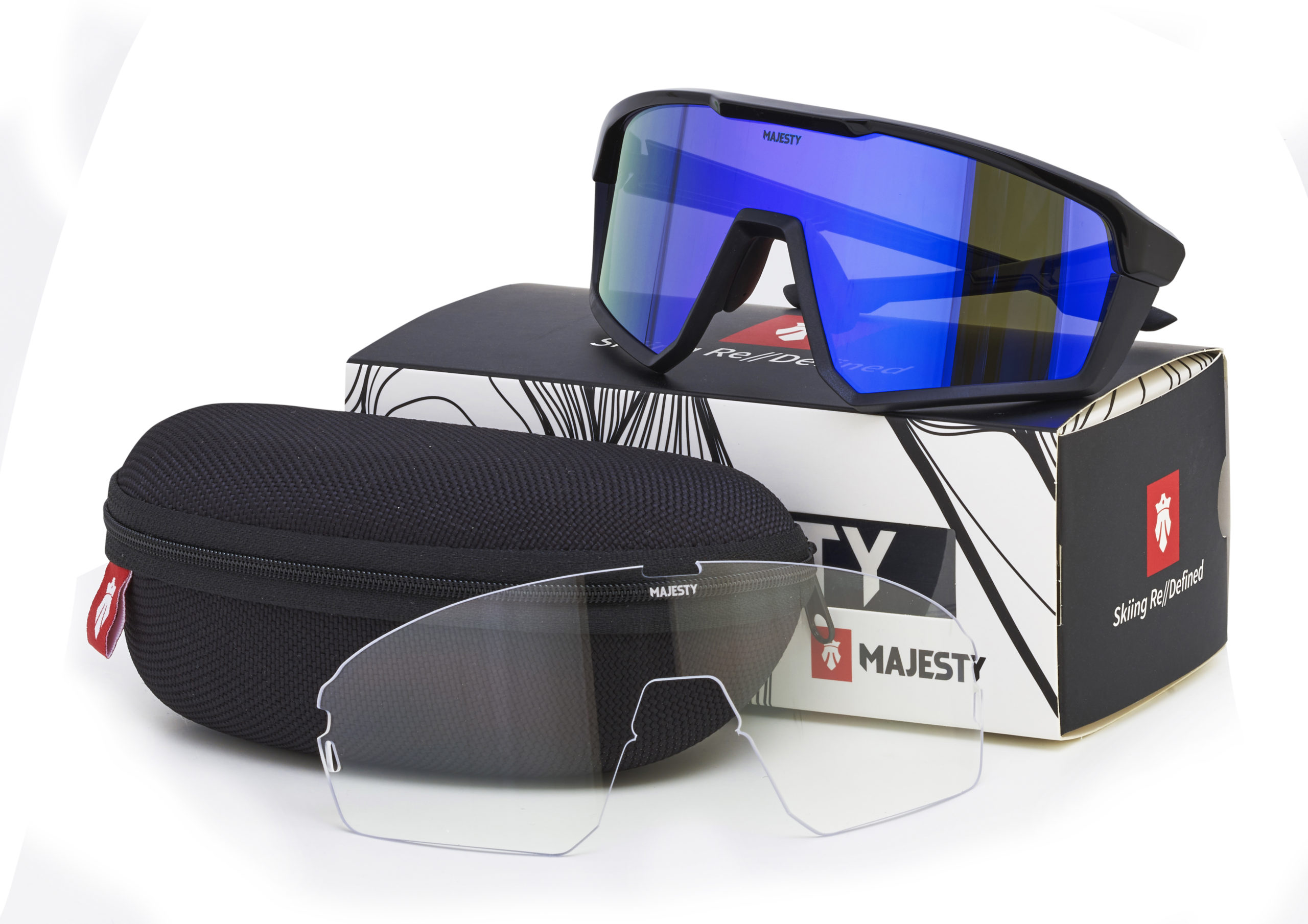 Majesty Pro Tour sort med ultraviolet linse + klar linse — bilde 4